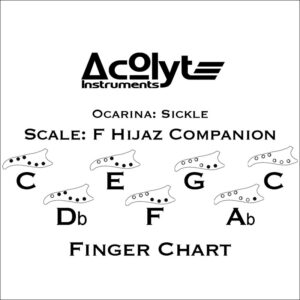 Acolyte Sickle Ocarina F Hijaz Companion Brown Gold Chart